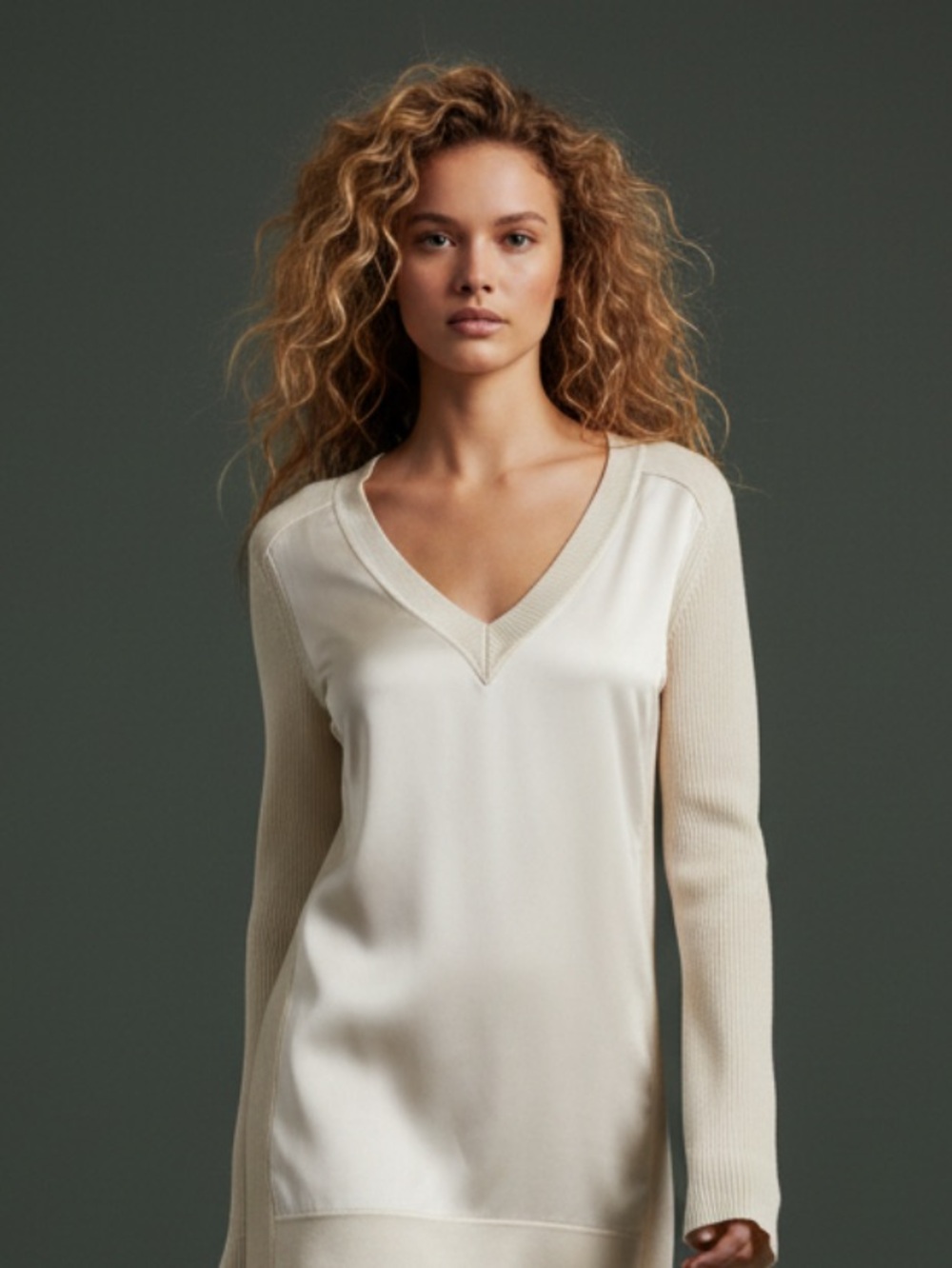 Rag & Bone Two Tone Merino Wool Top
